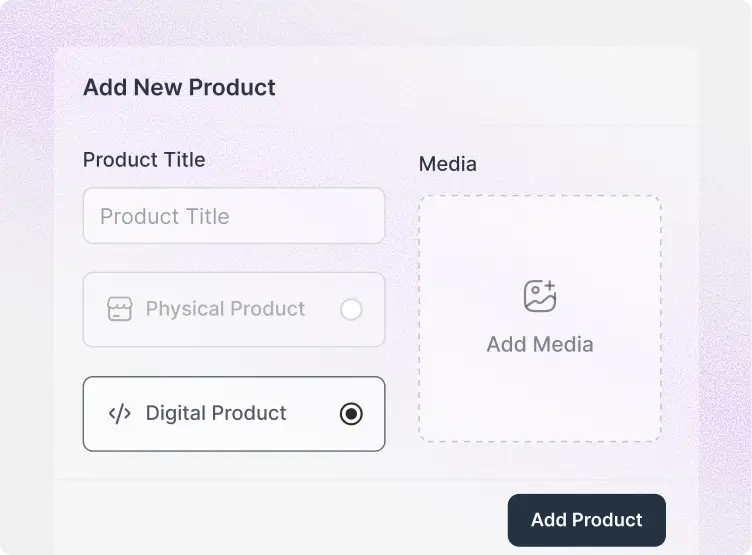 Add your digital product easily with FluentCart