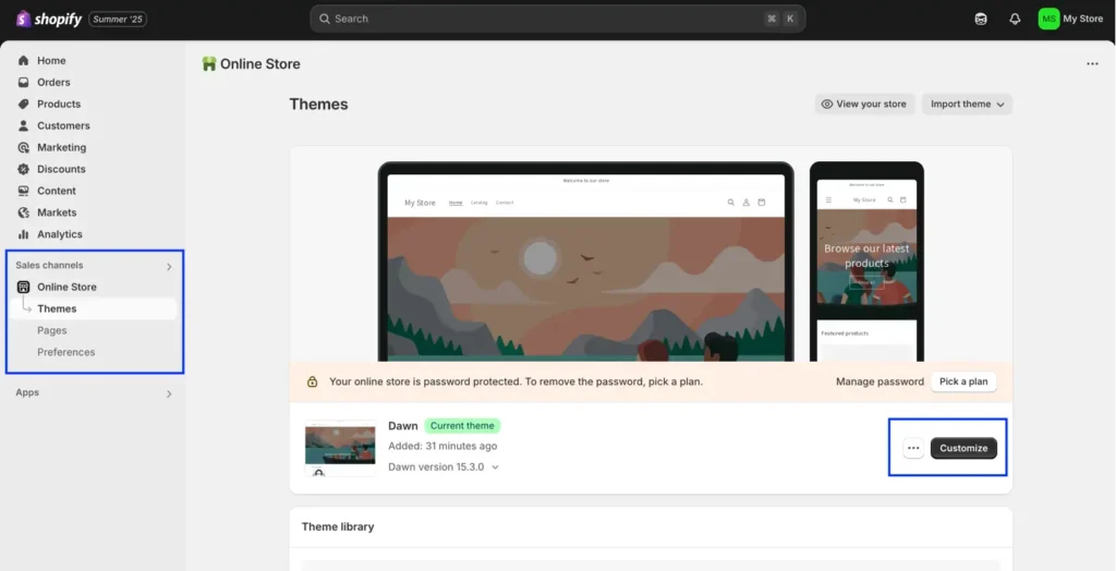 Shopify Theme Customization