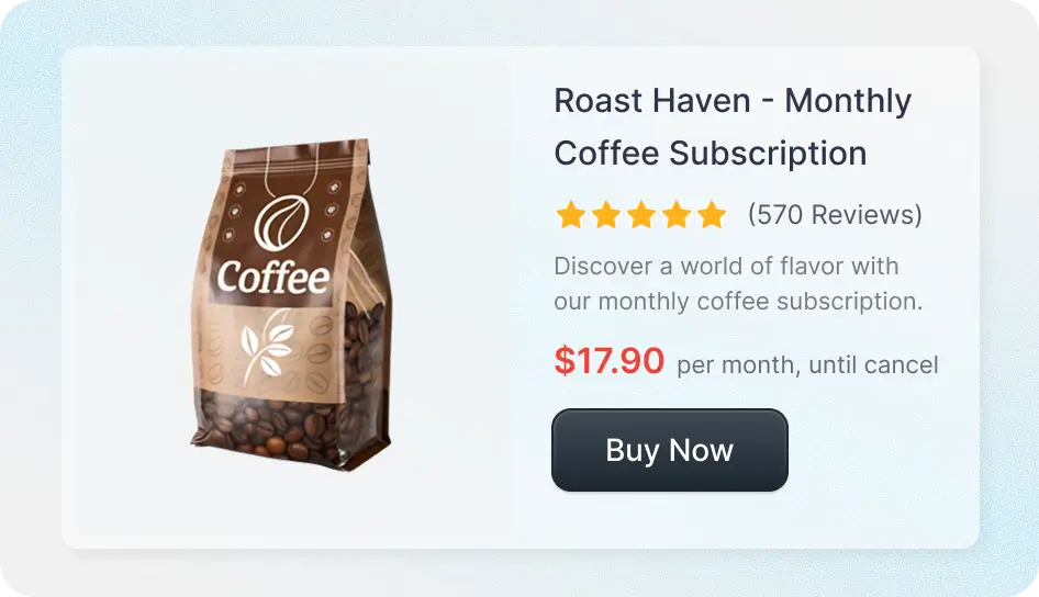Subscription Based Sales
