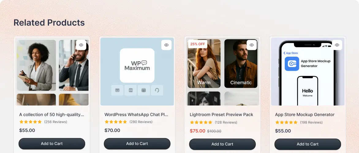 Relevant Products for Upsells