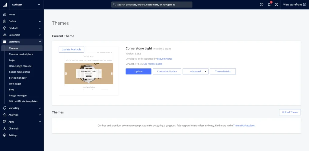 Store Customization with BigCommerce