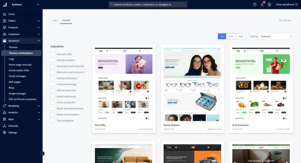 BigCommerce Theme Marketplace
