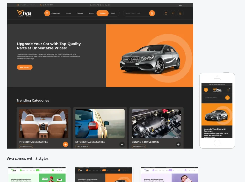BigCommerce Theme Marketplace mobile responsive