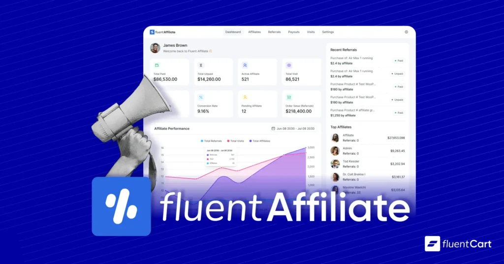 FluentAffiliate - Affiliation Program