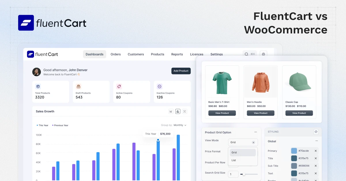 FluentCart vs WooCommerce