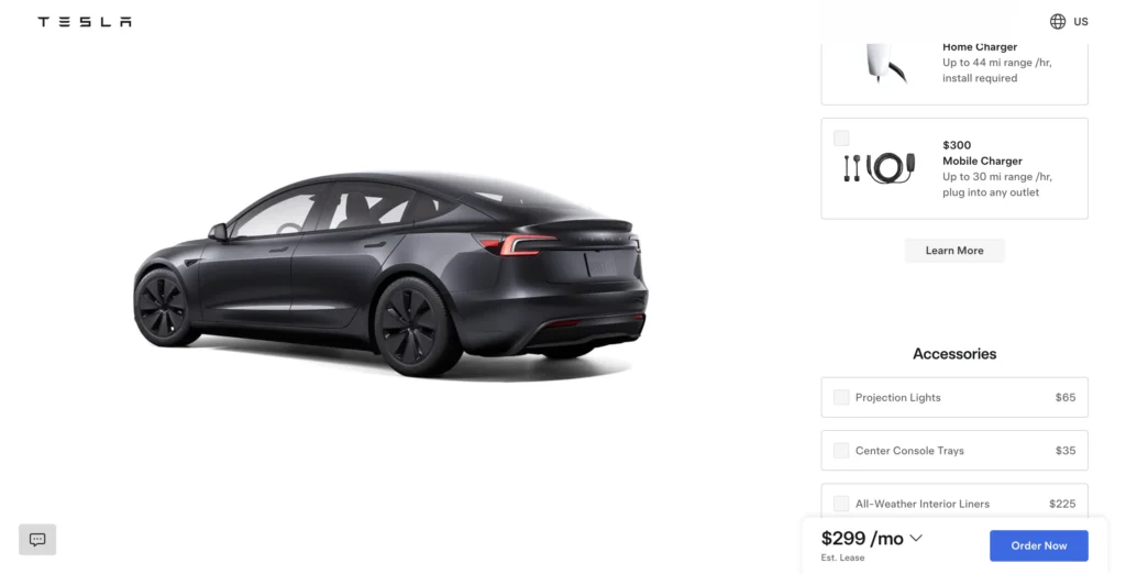 Upselling Example: Tesla – Software & Performance Upgrades