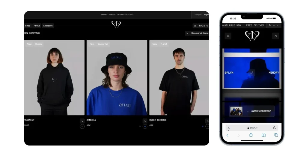 Oflyn- Example for Best eCommerce Websites