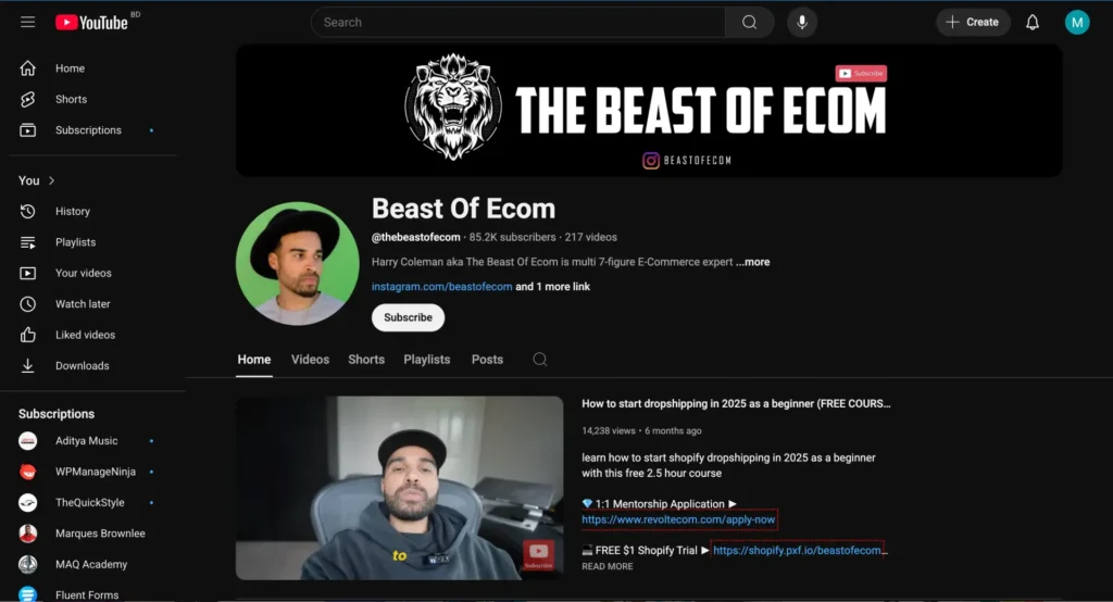 beast Of Ecom- Dropshipping