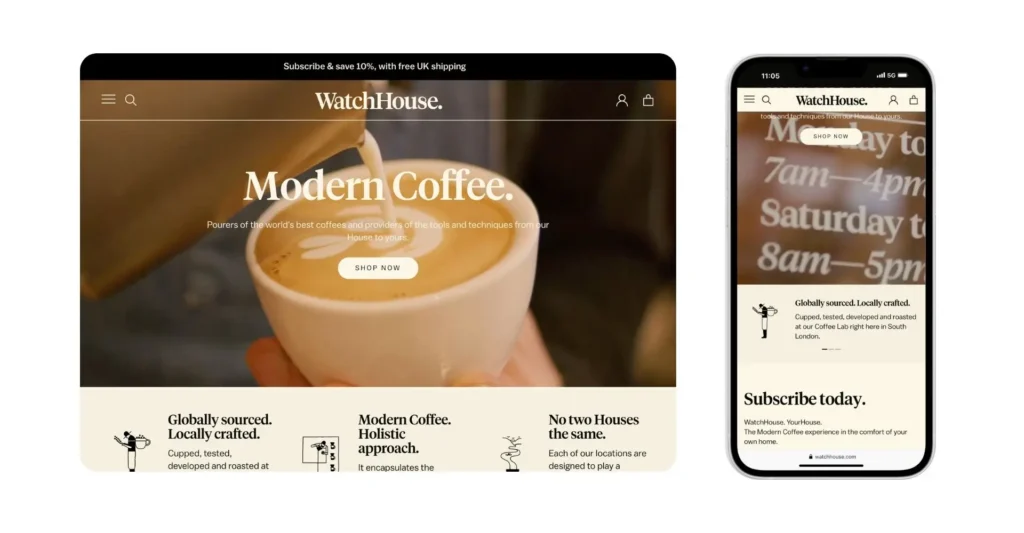 WatchHouse- Example for Best eCommerce Websites