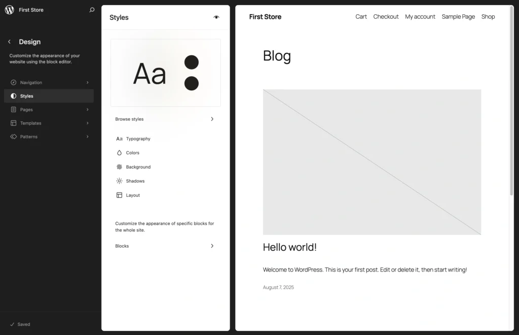 theme editor
