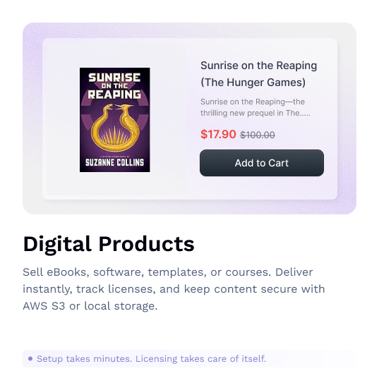 Offer digital product in your blog