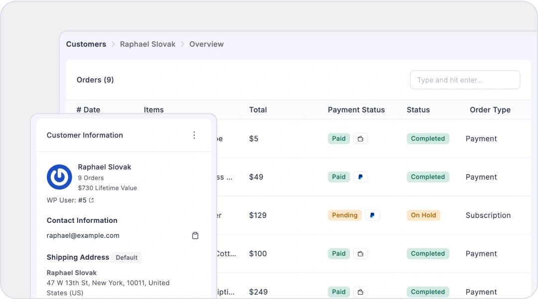 Customer Insights banner, fluentcart ecommerce, business insights