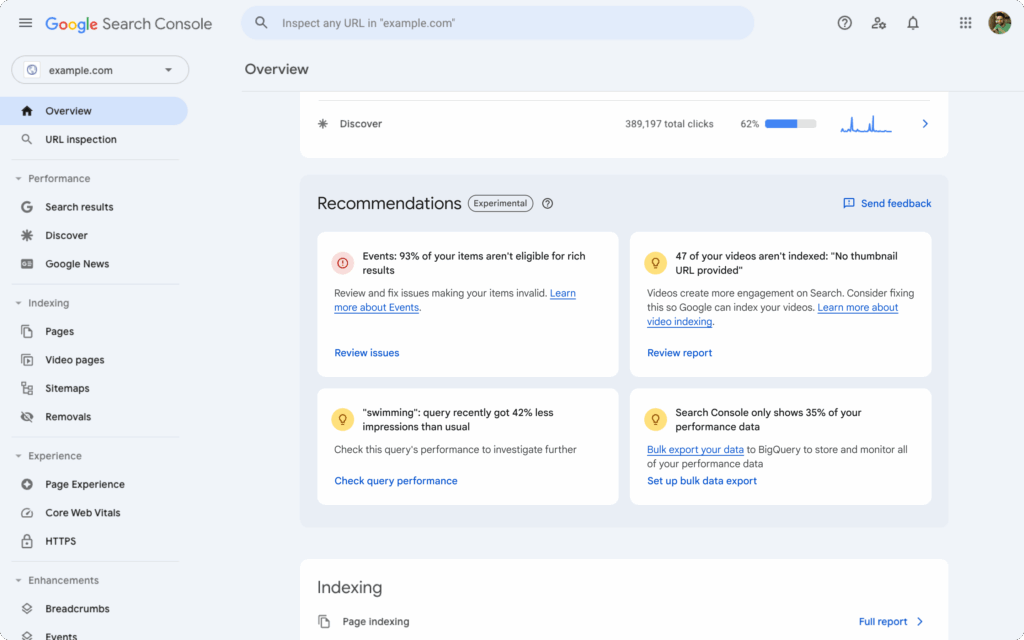 Growth Tracking of blogs using google search console
