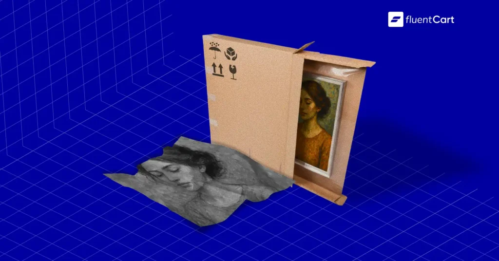 How to Ship Art Print, Featured Image, FluentCart Blog