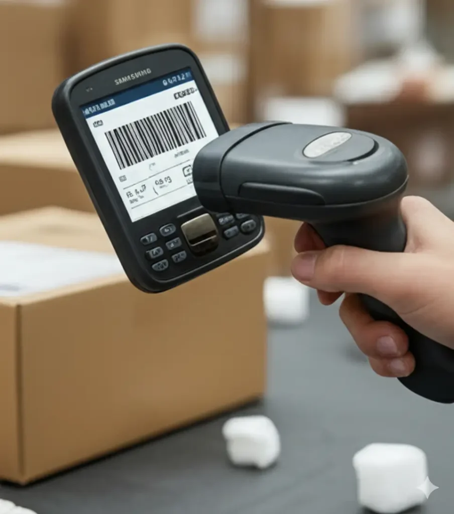 Pick the product using scanner and RFID