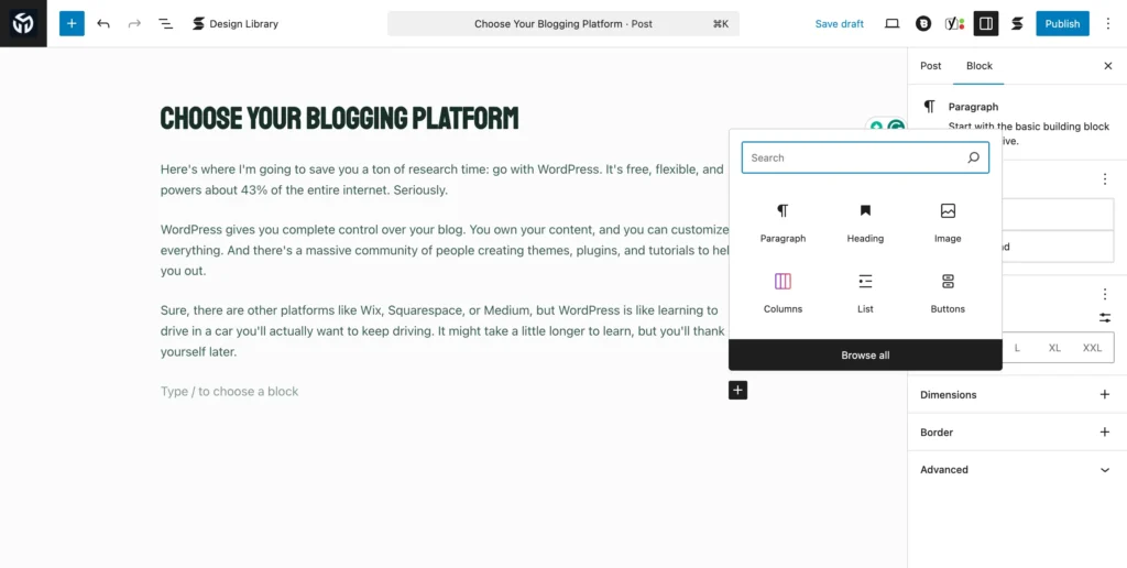 Choose Your Blogging Platform