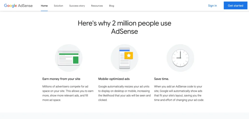 Google Adsense to earn from blogging