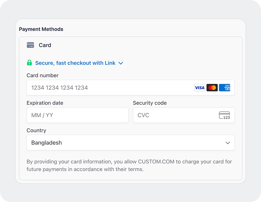 Payments - Home Page