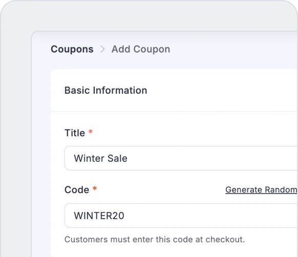 Coupons & Promotions