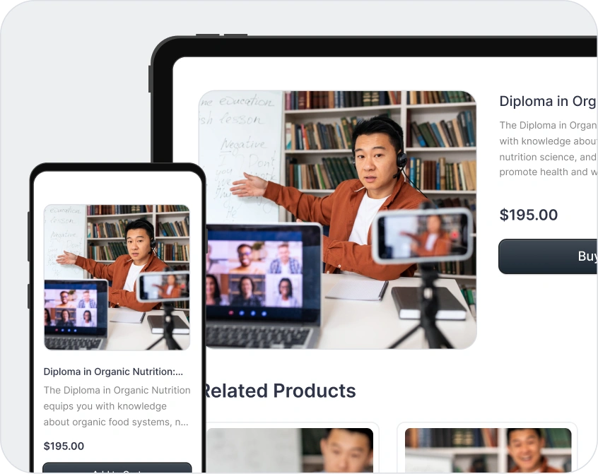Mobile responsive Image for Education Industry Page