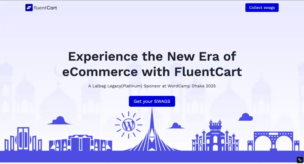 FluentCart Landing Page for WordCamp Dhaka 2025