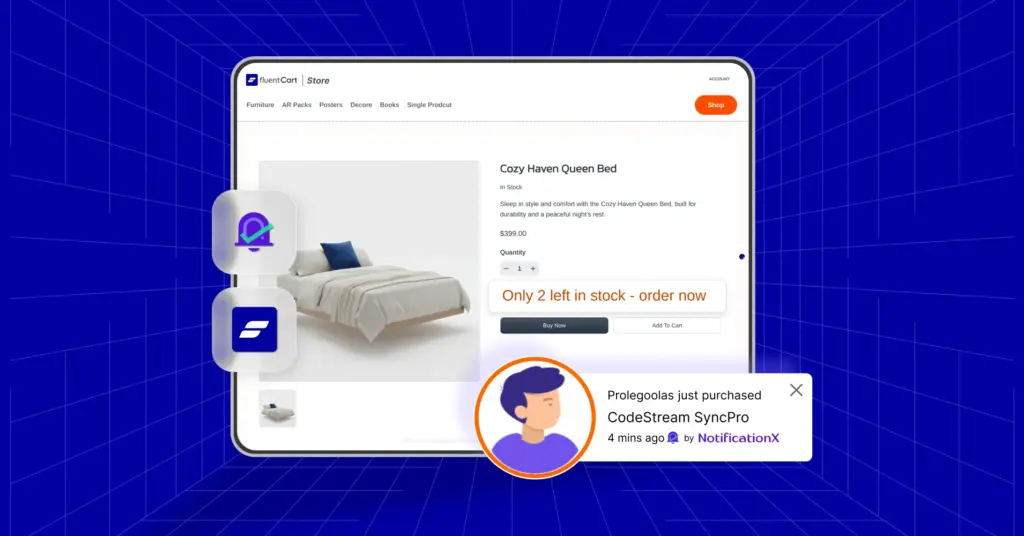FluentCart - NotificationX Integrations - Live Sales Notifications