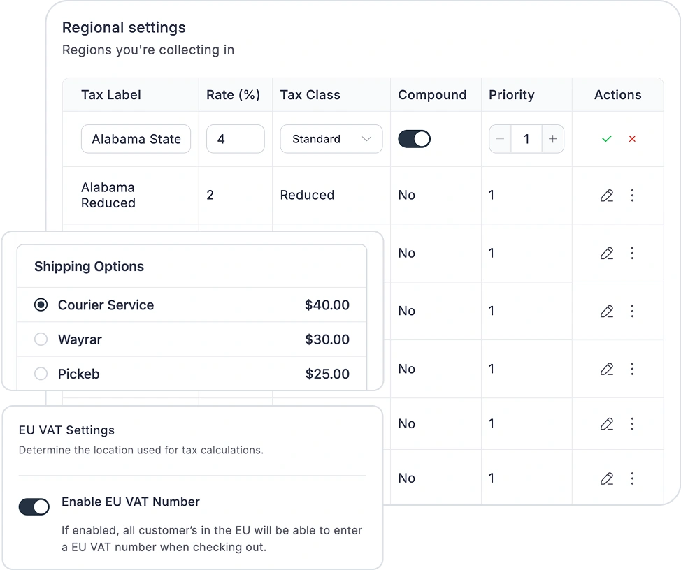 FluentCart Shipping & Tax, fluentcart, tax compliance, shipping rules, eu vat, tax filing