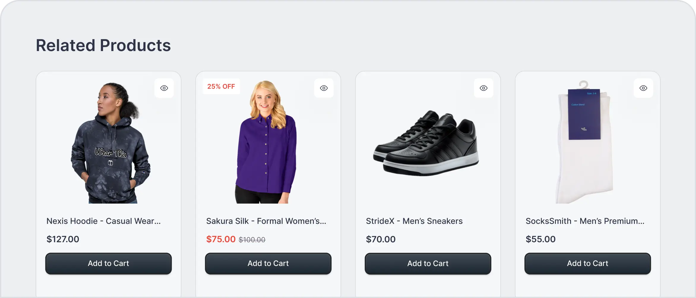 Relevant Products for Upsells