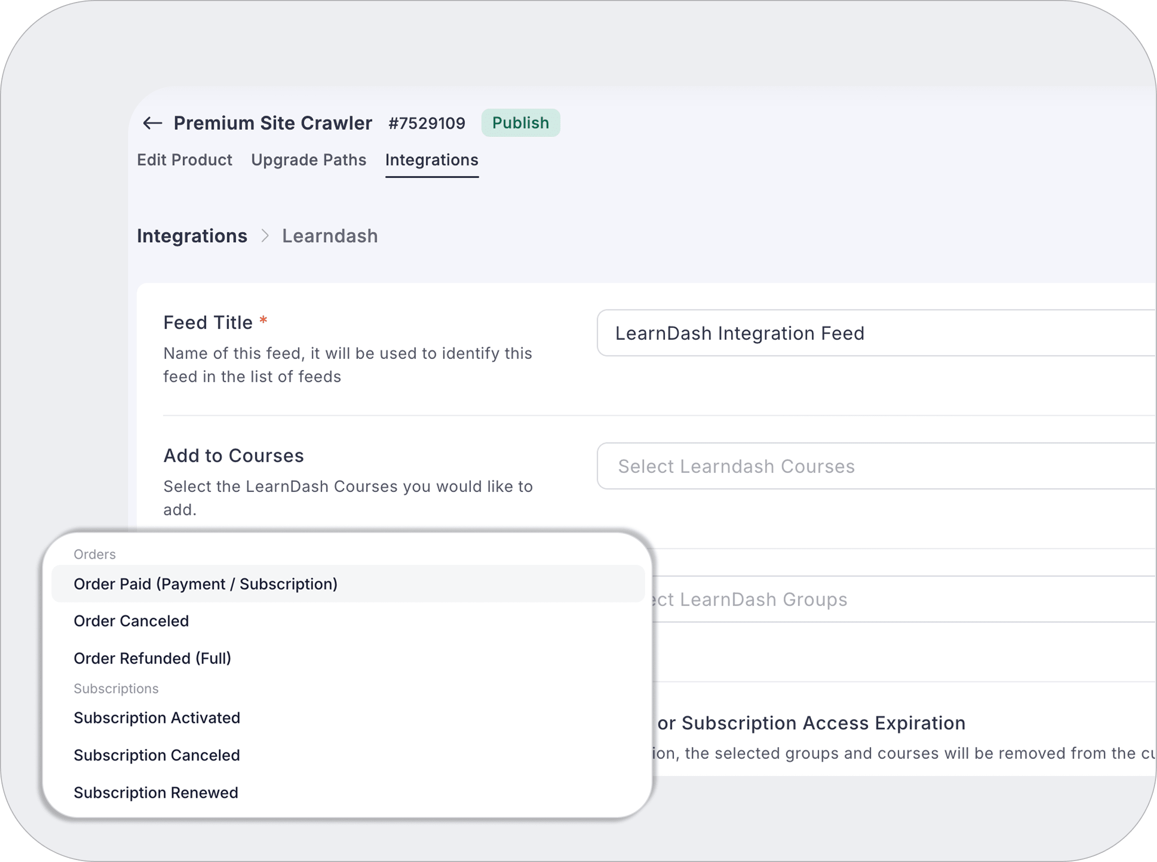LearnDash integration