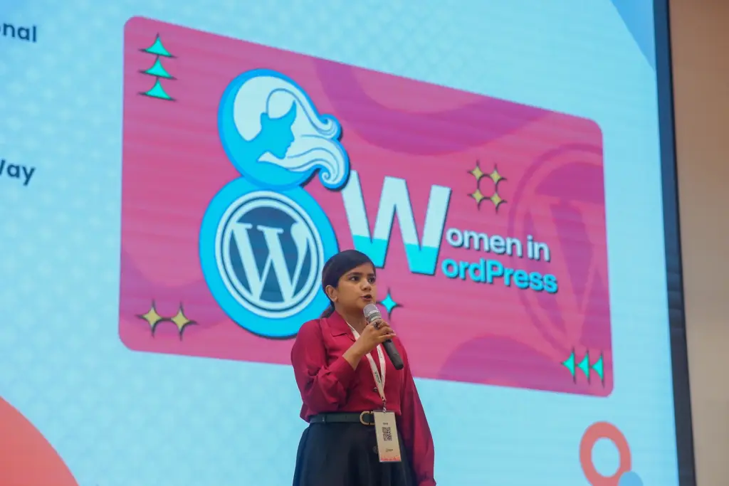 Prema Anjum Speaking at WordCamp Dhaka 2025
