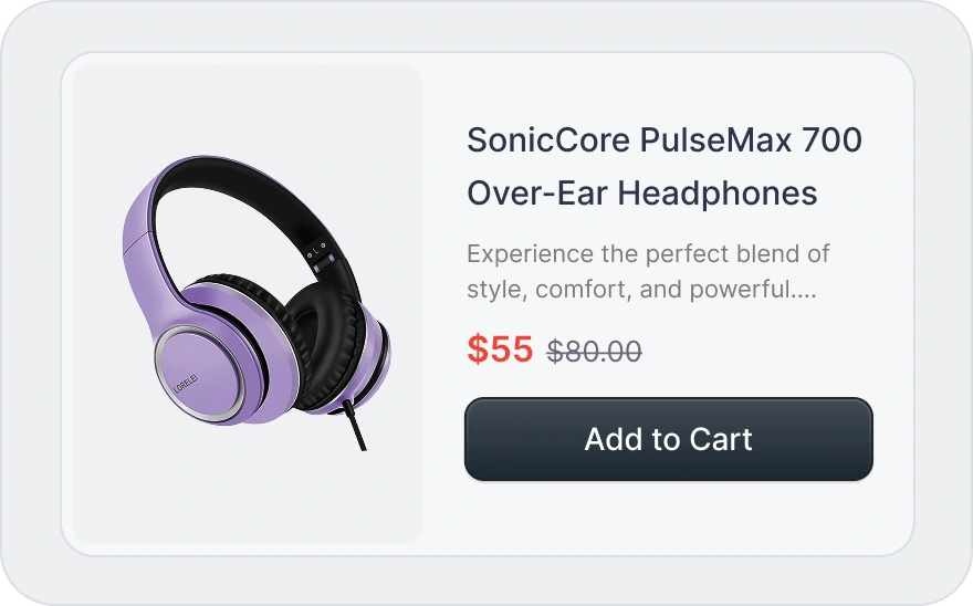 Sell physical goods online, physical products, electronics, headphone