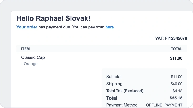 Shipping Invoices & Tax