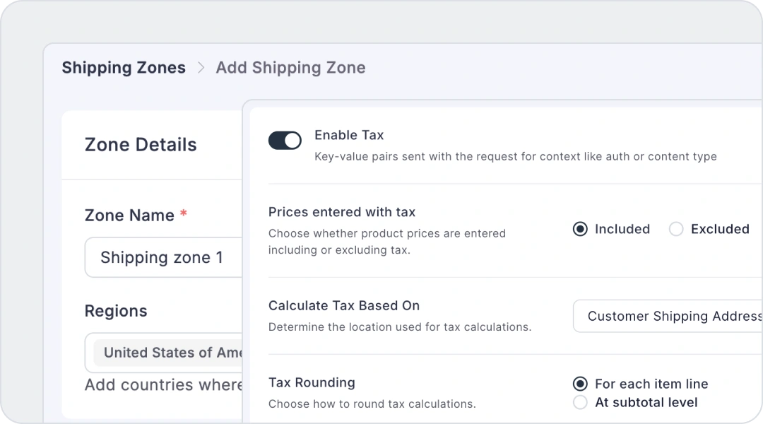 Shipping & Tax Compliance
