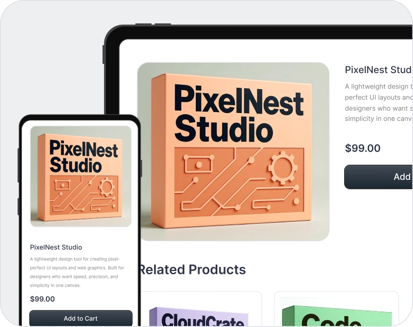 Mobile responsive Image for Software business Industry Page