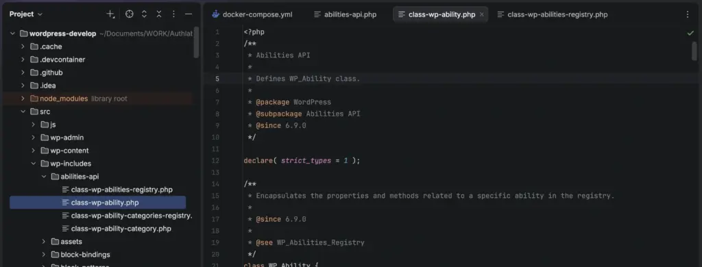 WordPress Abilities API