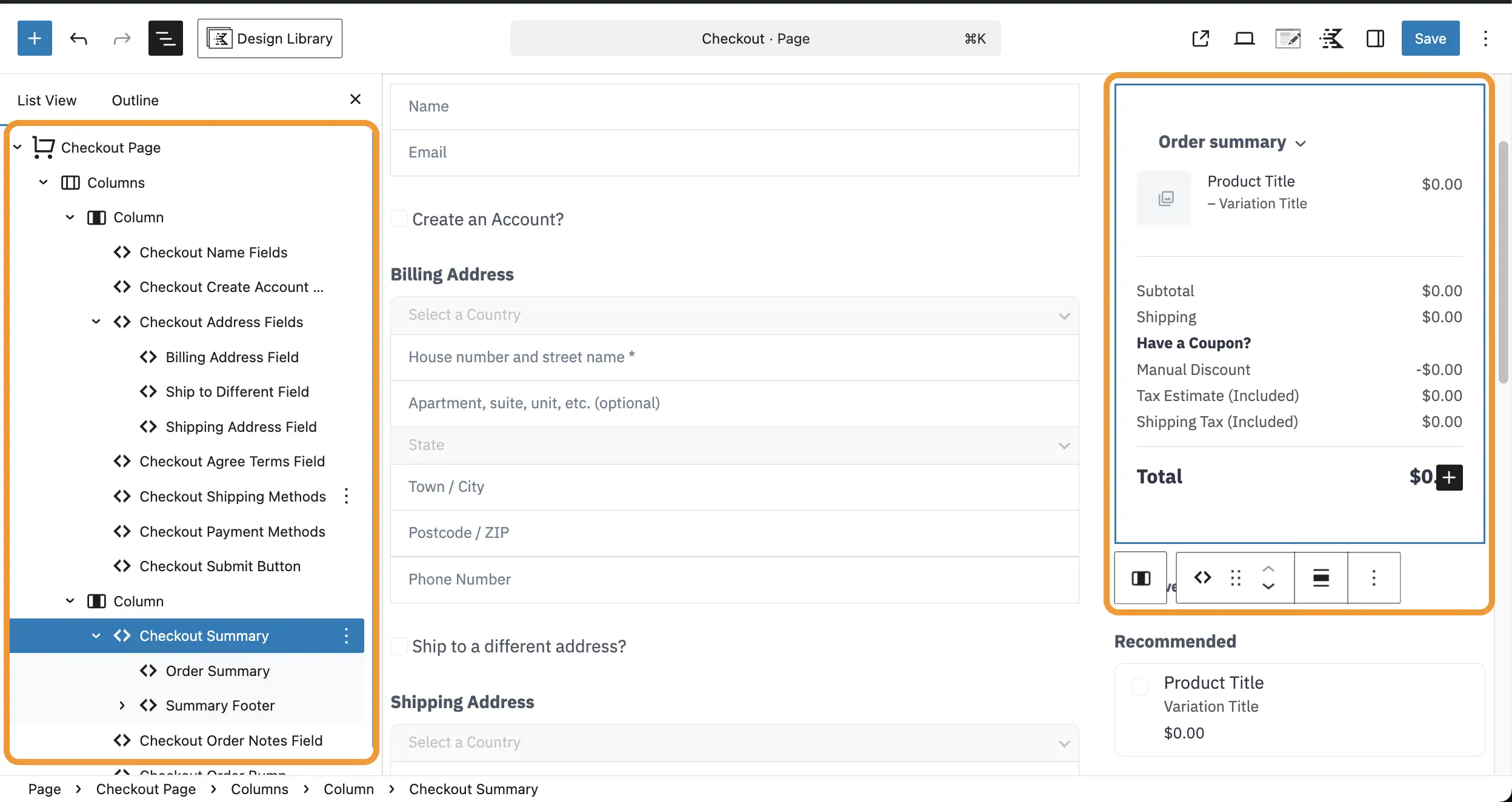 Checkout Customizations