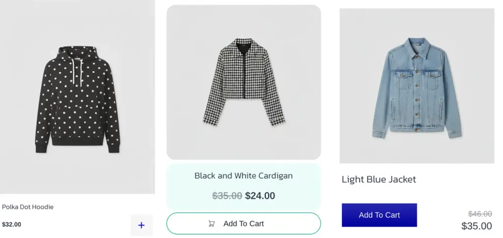 Custom CSS for Online product card design of FluentCart