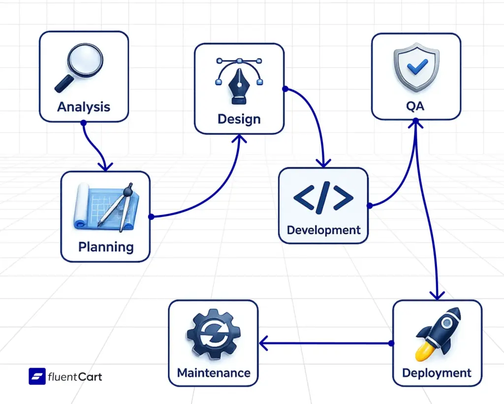 Custom eCommerce development steps