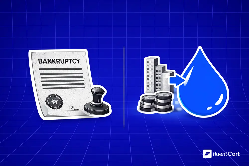 Liquidation vs Bankruptcy, What is Liquidation, fluentcart blog