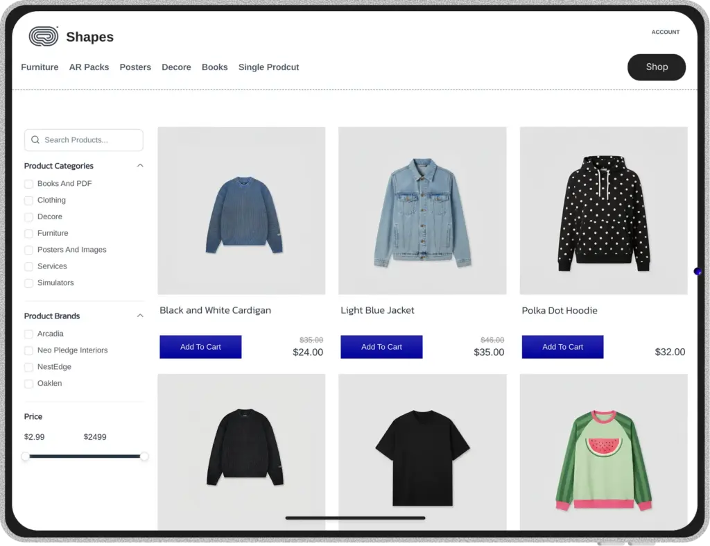 Online Store Example, FluentCart Storefront, How to Start a Tshirt Business