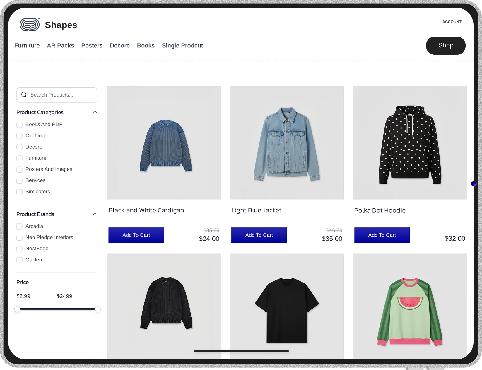 Online Store Example, FluentCart Storefront, How to Start a Tshirt Business