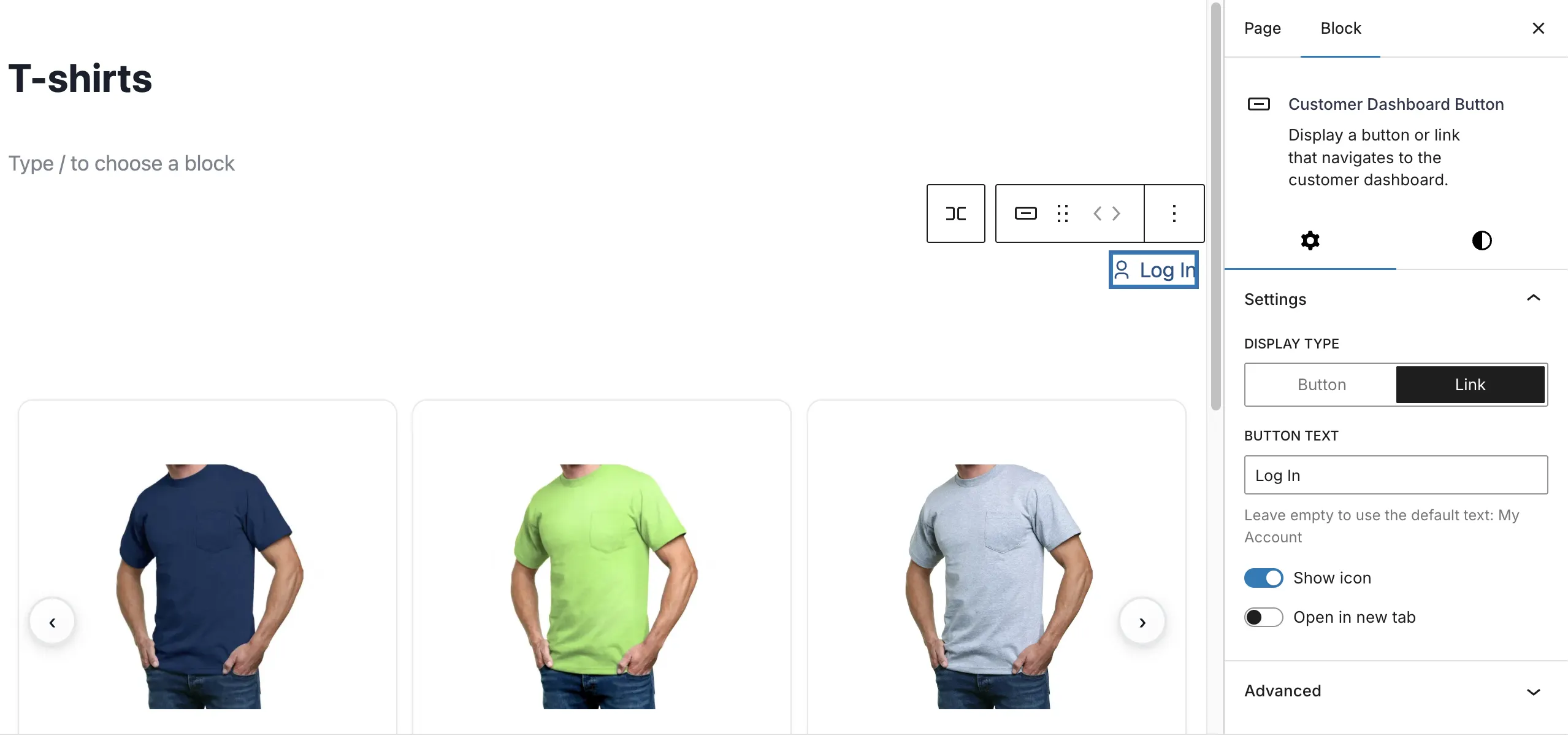 Customer Dashboard Login