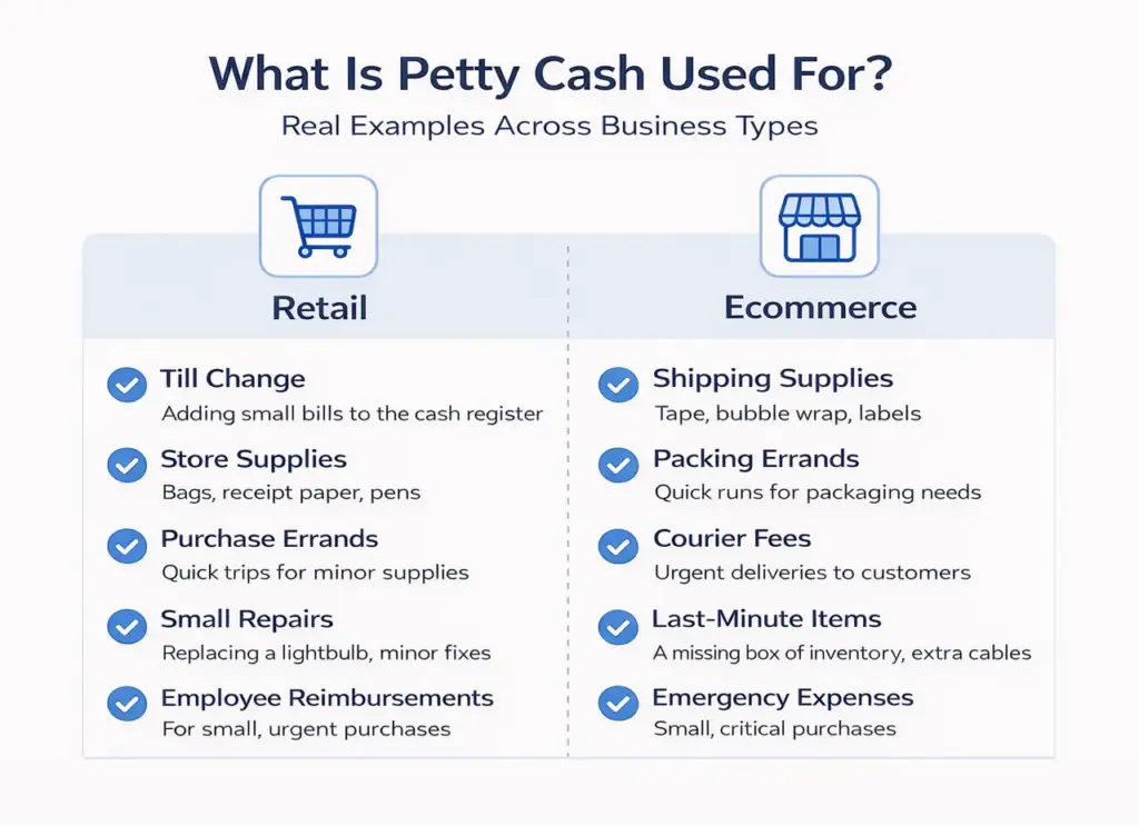 What is Petty Cash Used For, petty cash