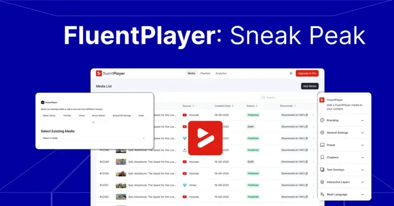 FluentPlayer: HQ Video Player Comes To WordPress