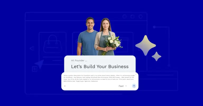 150+ Business Prompts That Actually Works, FluentCart Blog, Featured Image