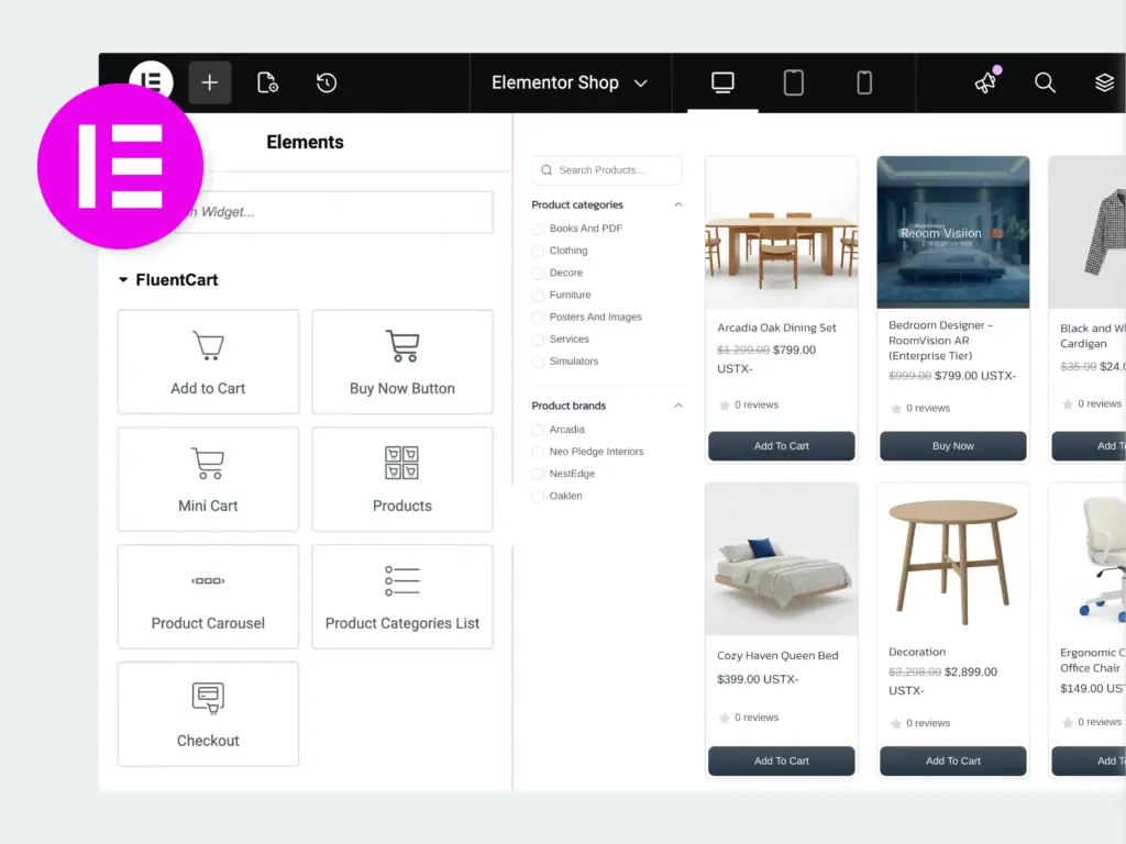 FluentCart Elementor Widgets