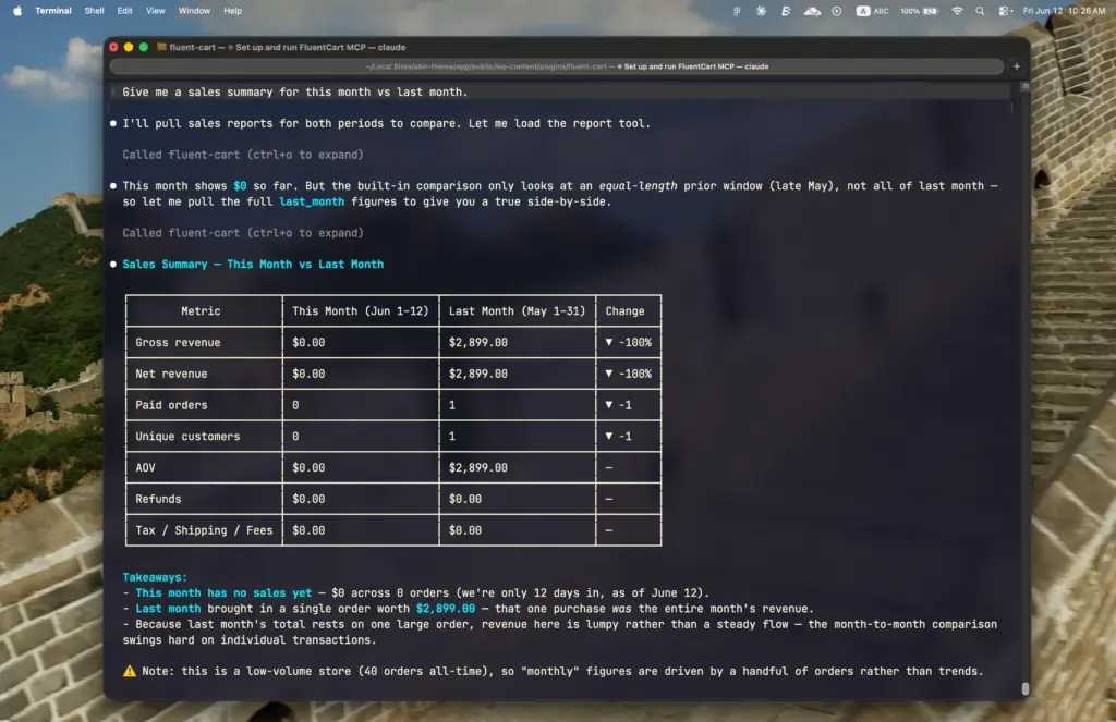 FluentCart eCommerce MCP(1)