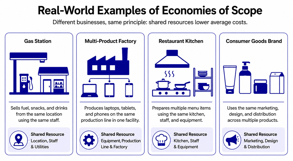 Real-world examples of economies of scope, Economies of Scope