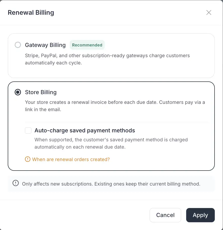 Managed Subscription Setup