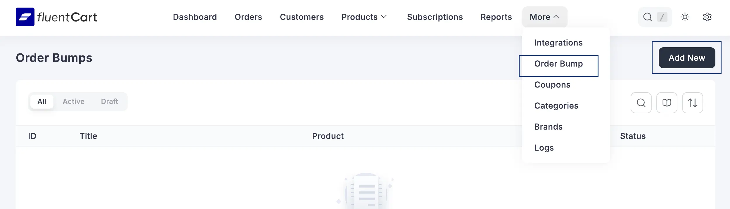 Order bump option on FluentCart